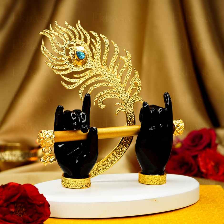 Ekhasa Lord Krishna Hands With Flute Idol | Krishna Flute Hand Statue | Krishnaji Divine Hand Idol