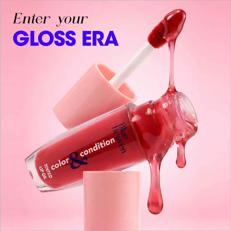 Blue Heaven Color & Condition Lip Oil | Glazed Brown