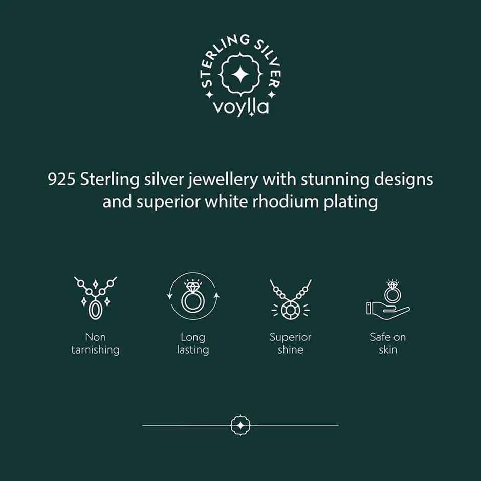 Silver Shree Ganesha Designer Sterling Silver Rakhi for Brother | Pack of 1 | Voylla