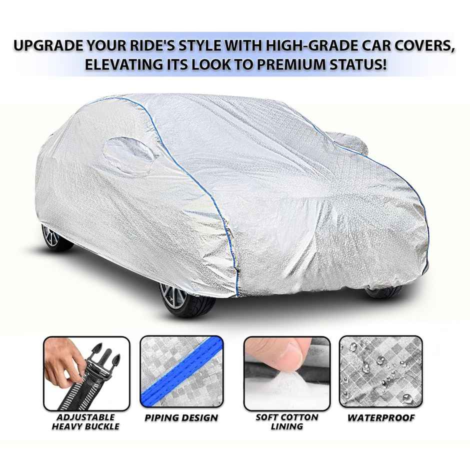 Motorzee Body cover for hatchback and mini sedan free size