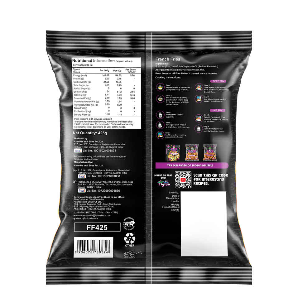 Hyfun French Fries Family Pack Combo