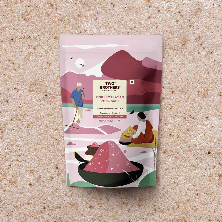 Two Brothers Organic Farms Pink Himalayan Rock Salt | Naturally Rich in Minerals