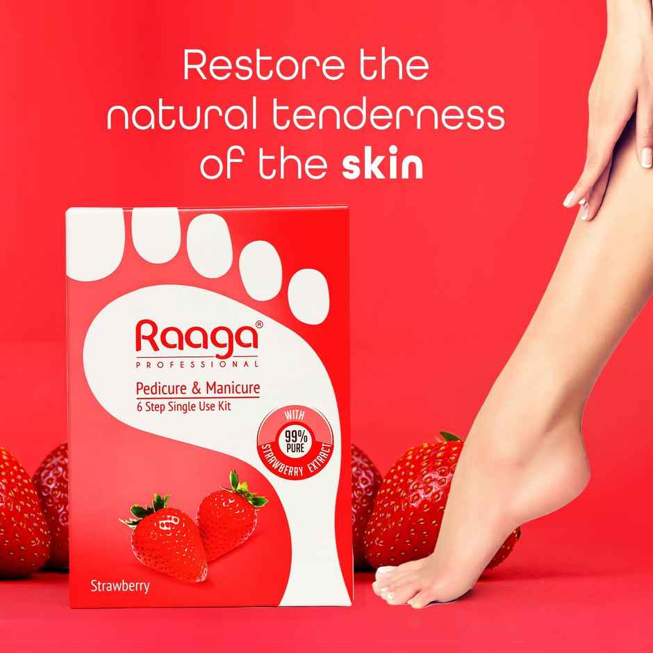 Raaga Professional Strawberry Pedicure And Manicure Kit