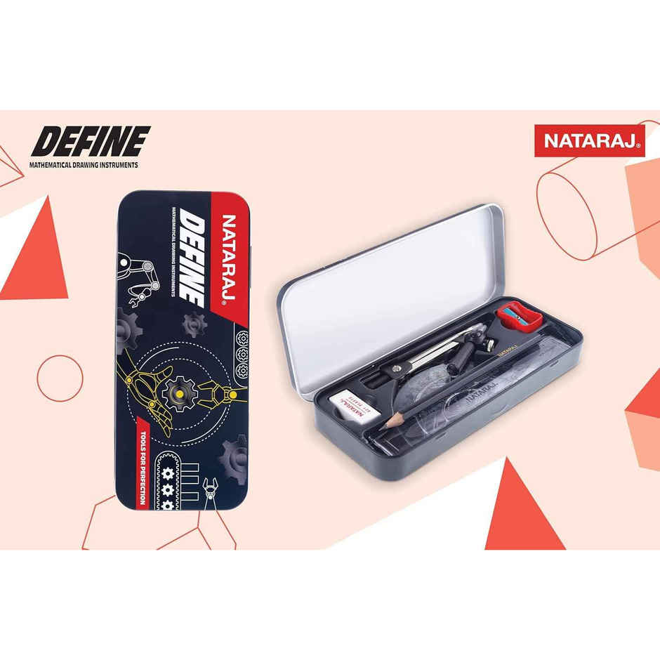 Nataraj Define Mathematical Drawing Instruments Geometry Box | High precision instruments