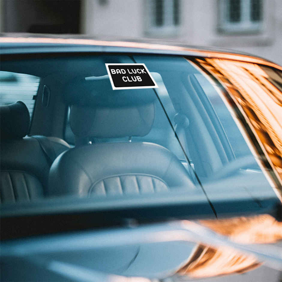 Samsidhi Auto Bad Luck Car Sticker