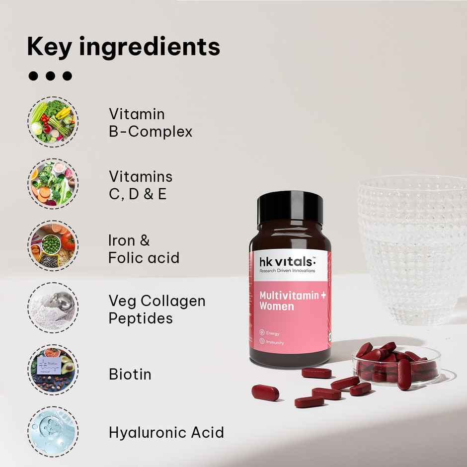HK Vitals Multivitamin Women Energy Joint Skin Hair Immunity Tablet