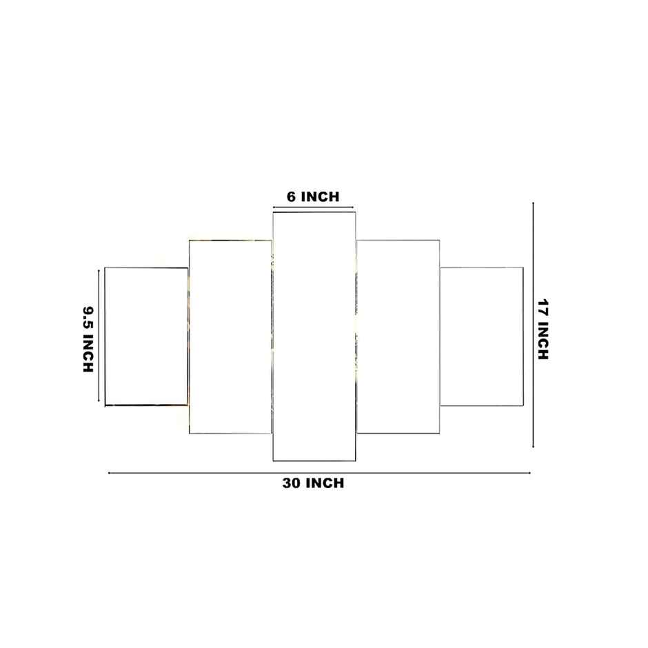 Perpetual Buddha Wall Painting for Living Room - Set of 5 | 3D Scenery | 75 x 43 cm | with Frames