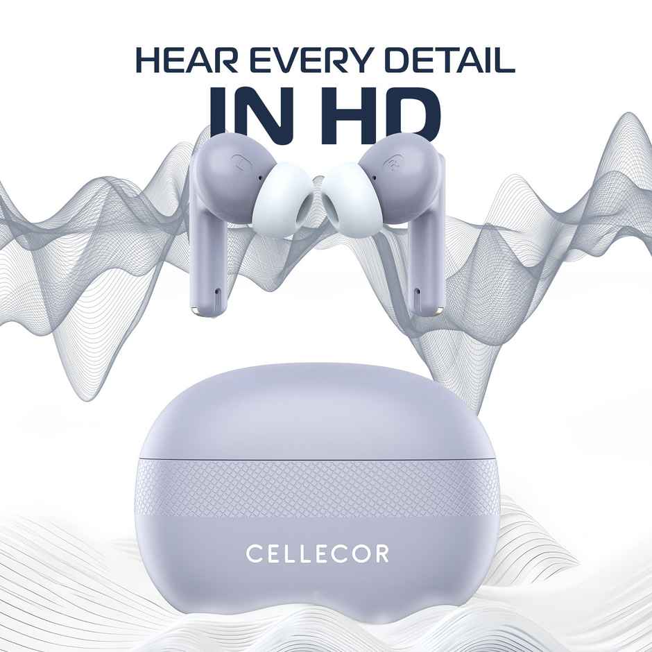 Cellecor Bropods C105 Tune TWS Noise Cancellation 50ms Low Latency Fast Charging - Type-C - Grey