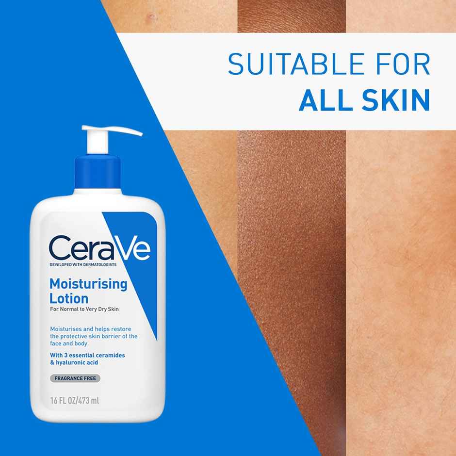 CeraVe Moisturizing Lotion for Normal to Dry Skin with Ceramides & Hyaluronic Acid
