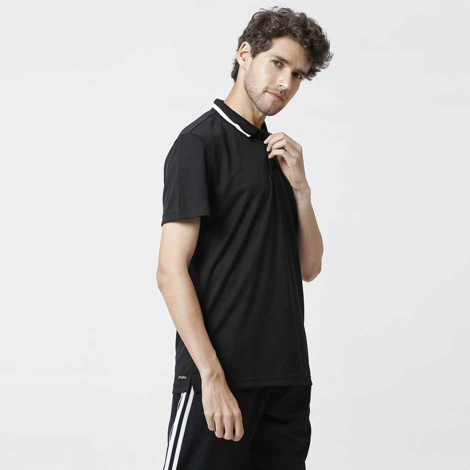 Adidas Men's Solid Black Polo T-Shirt | XL | DP6034