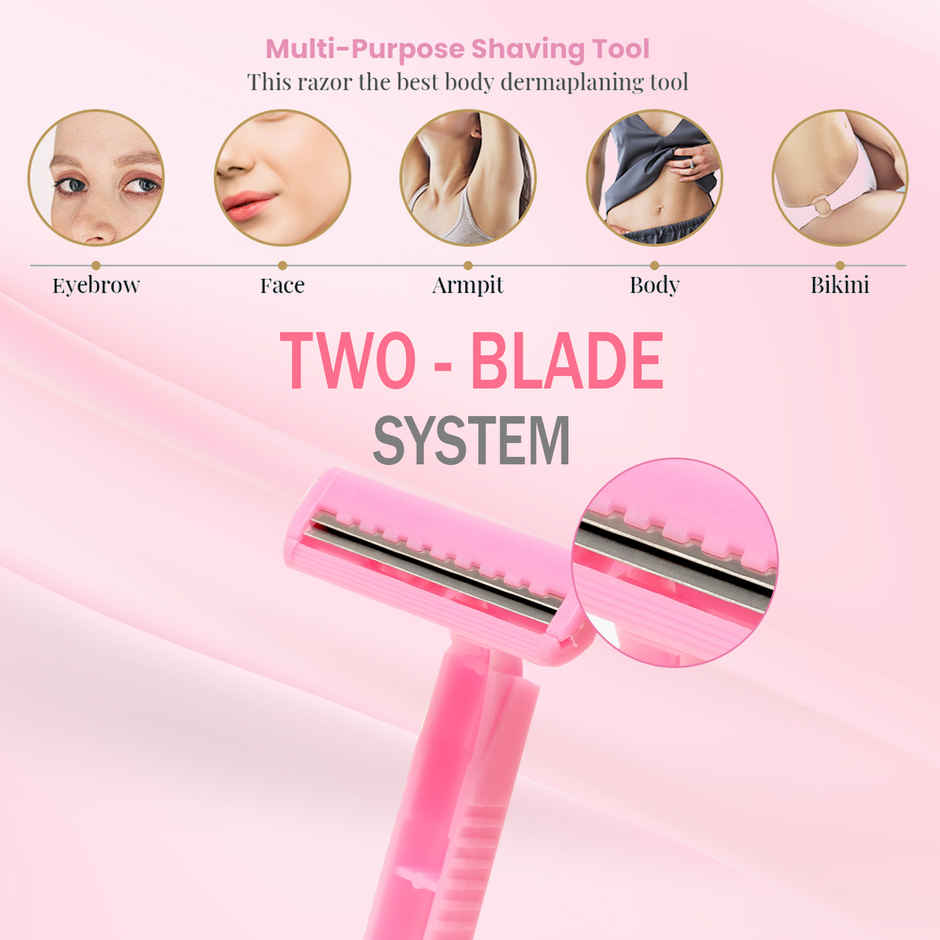 Bronson Professional Disposable Hair Removal Razor | Women Perfect For Legs, Arms & And Bikini Line