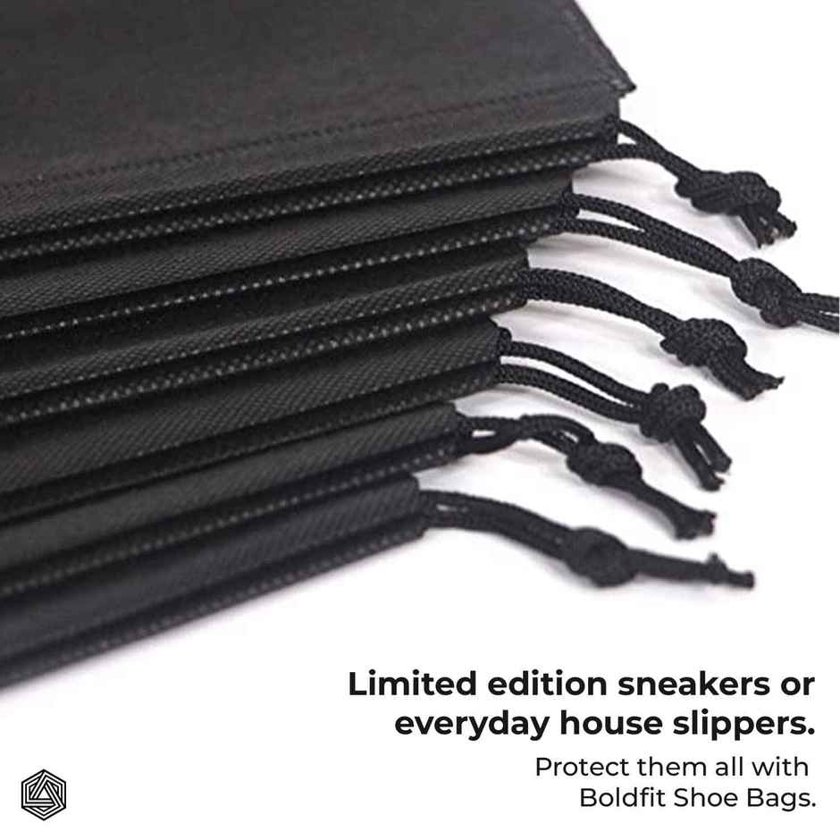 Boldfit Shoe Cover Black Pack of 12