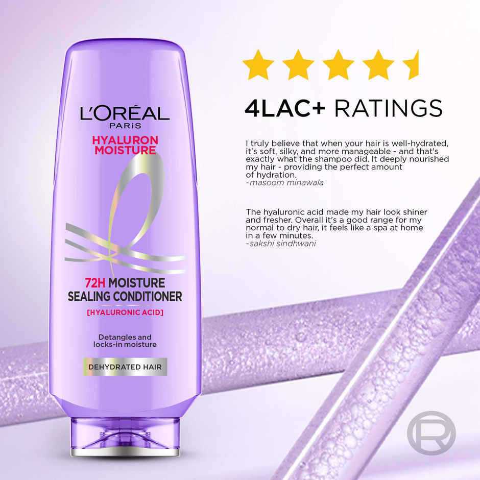 L'Oreal Paris Hyaluron Moisture 72H Moisture Sealing Conditioner for Dehydrated Hair