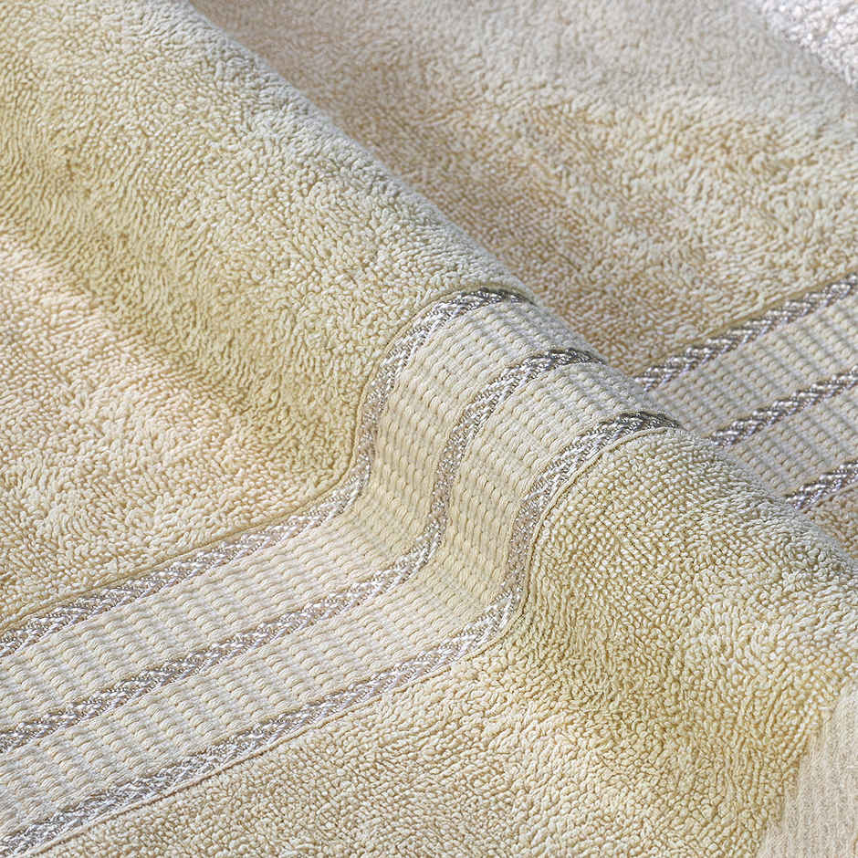 Superspun 100% Cotton- 420 Gsm- Vodre- Single Piece- Bath Sheet- Size:90 x 180 - Cream