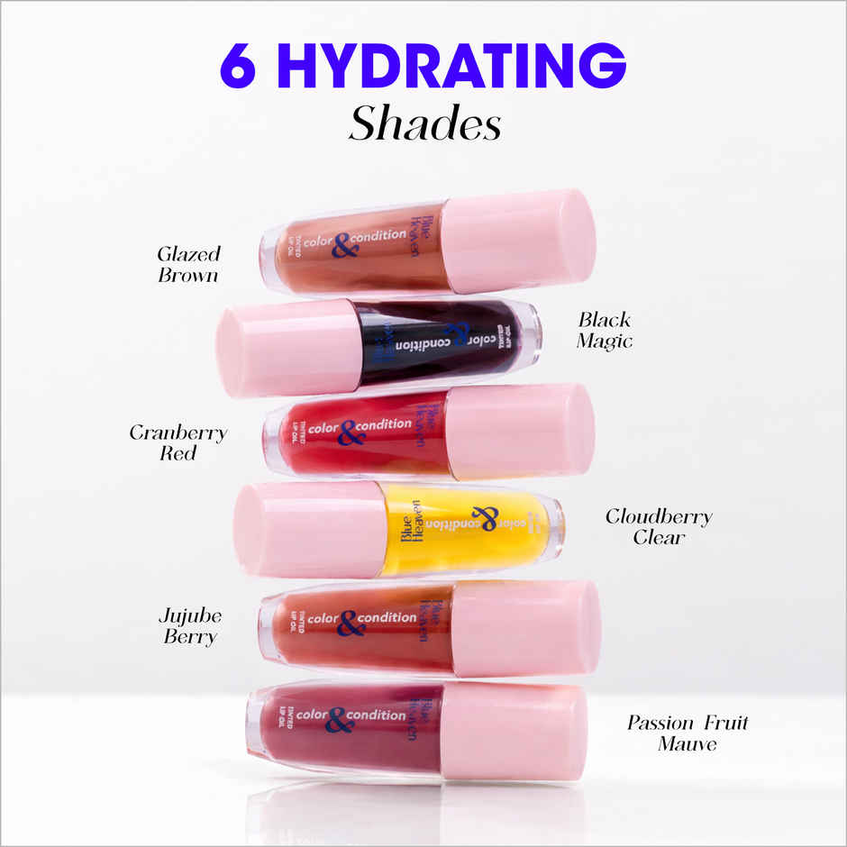 Blue Heaven Color & Condition Lip Oil | Glazed Brown