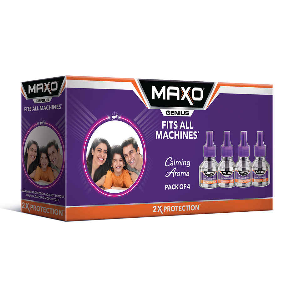 Maxo Genius Mosquito Repellent Liquid Refill | Fits all Machines
