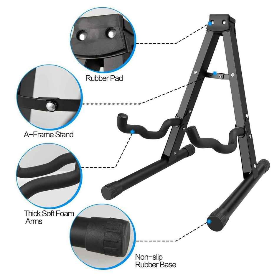 Kadence Foldable Guitar Stand NK18F - Heavy-Duty A-Type Design