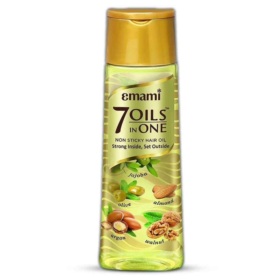 Emami 7 Oils In One Non Sticky & Non Greasy Hair Oil, 20 Times Stronger Hair