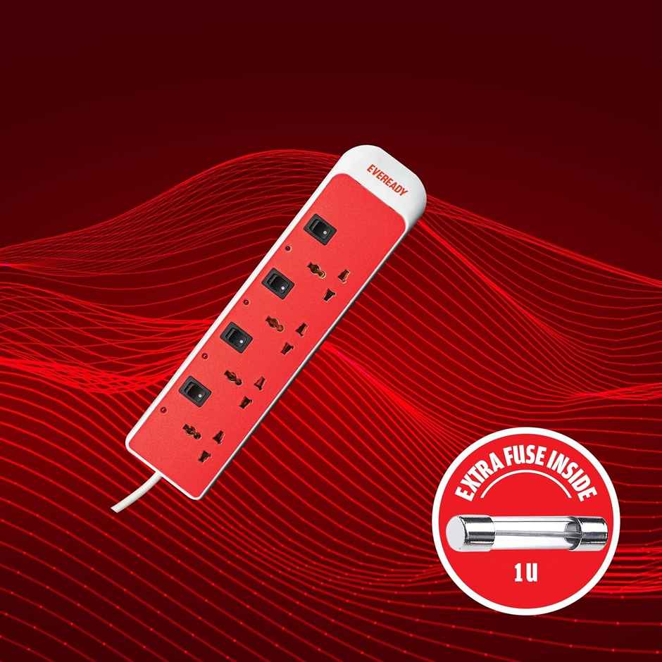 Eveready Everprotect Ultra X2 - Spikeguard 2 Mtr - White & Red