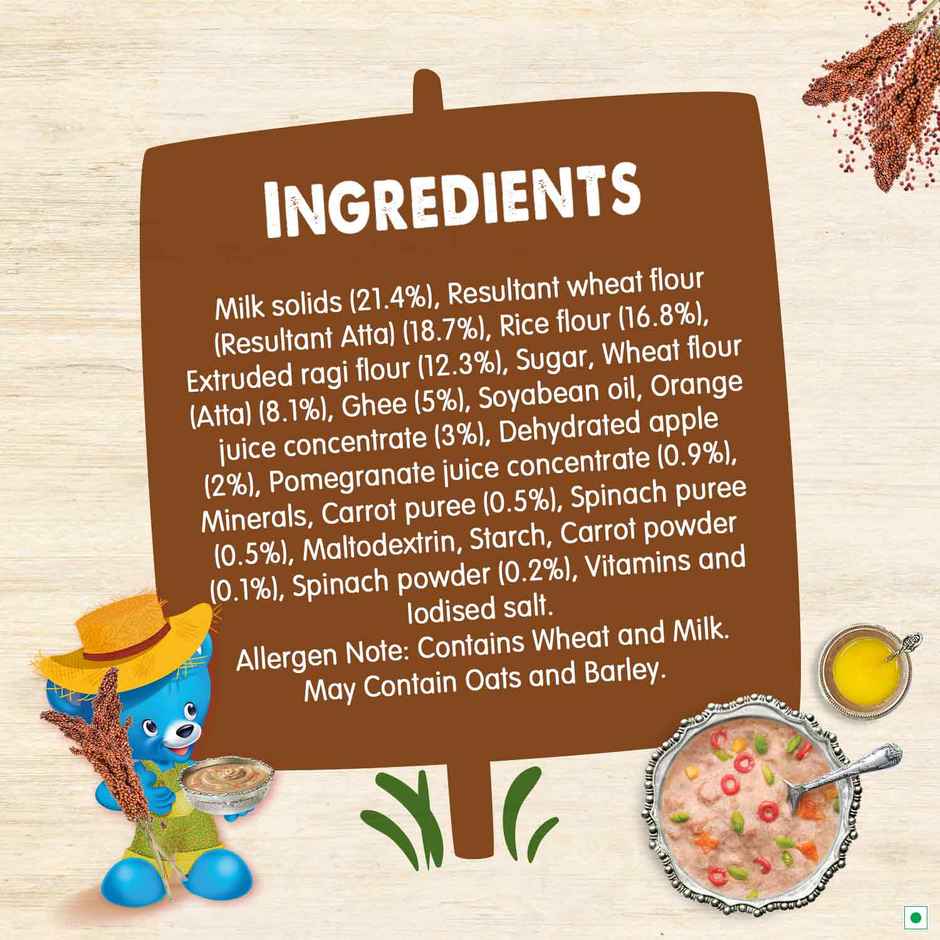 Nestle Ceregrow Grain Selection Growing Up Cereal - Ragi Mixed Fruit and Ghee