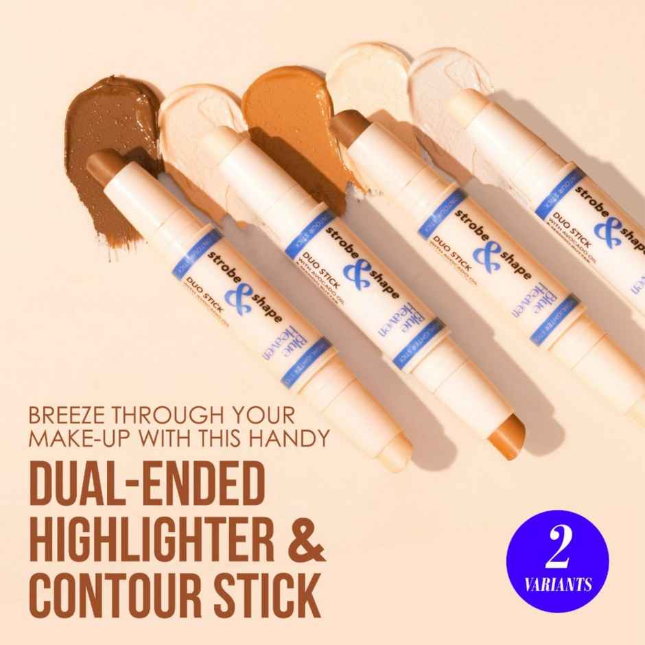 Blue Heaven Strobe & Shape Highlighter and Contour Duo Stick | Magnificent Deep