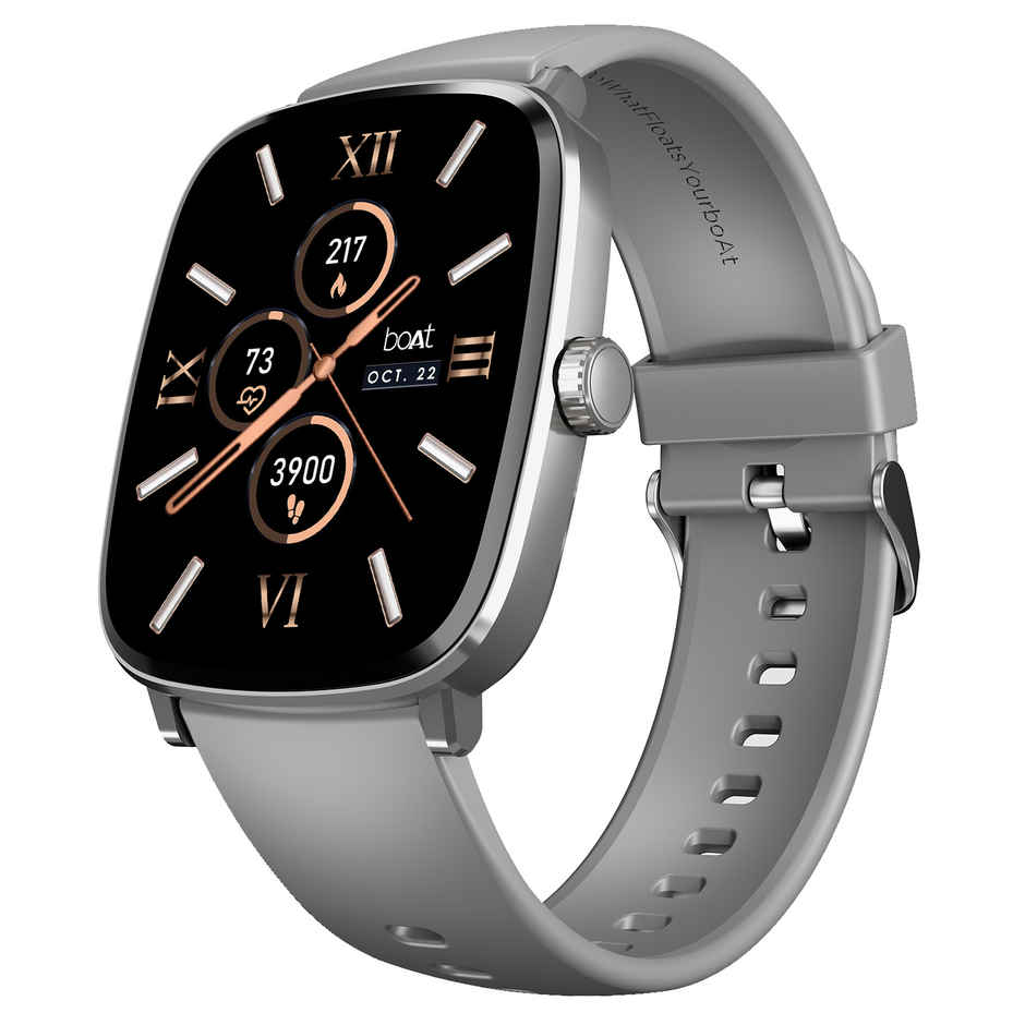 boAt Ultima Regal Smartwatch | 2.01" AMOLED Display | BT Calling | Functional Crown - Cool Grey