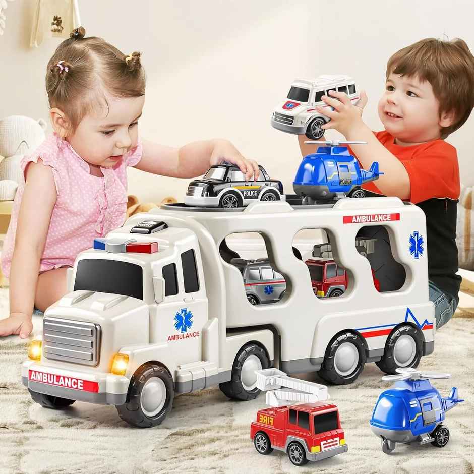 Toybharat Ambulance Carrier Truck | Assorted