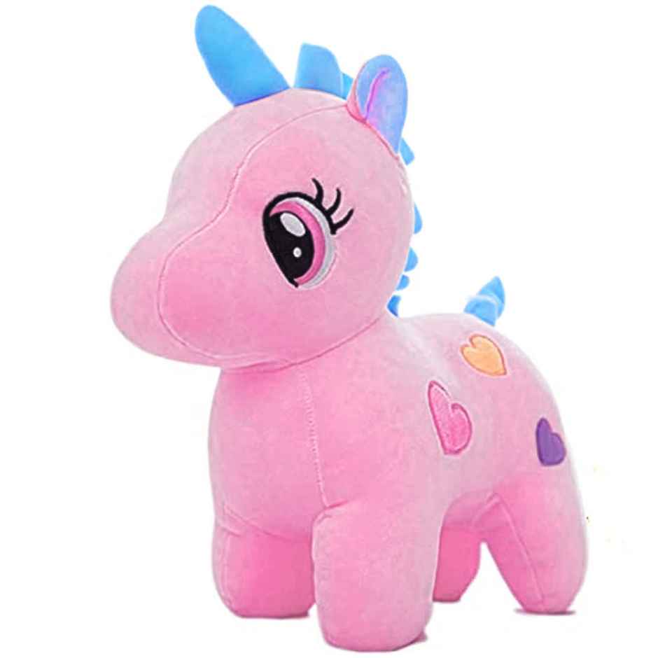 Webby Standing Unicorn Teddy Bear Plush Soft Toy | Unisex | 25 cm | Pink