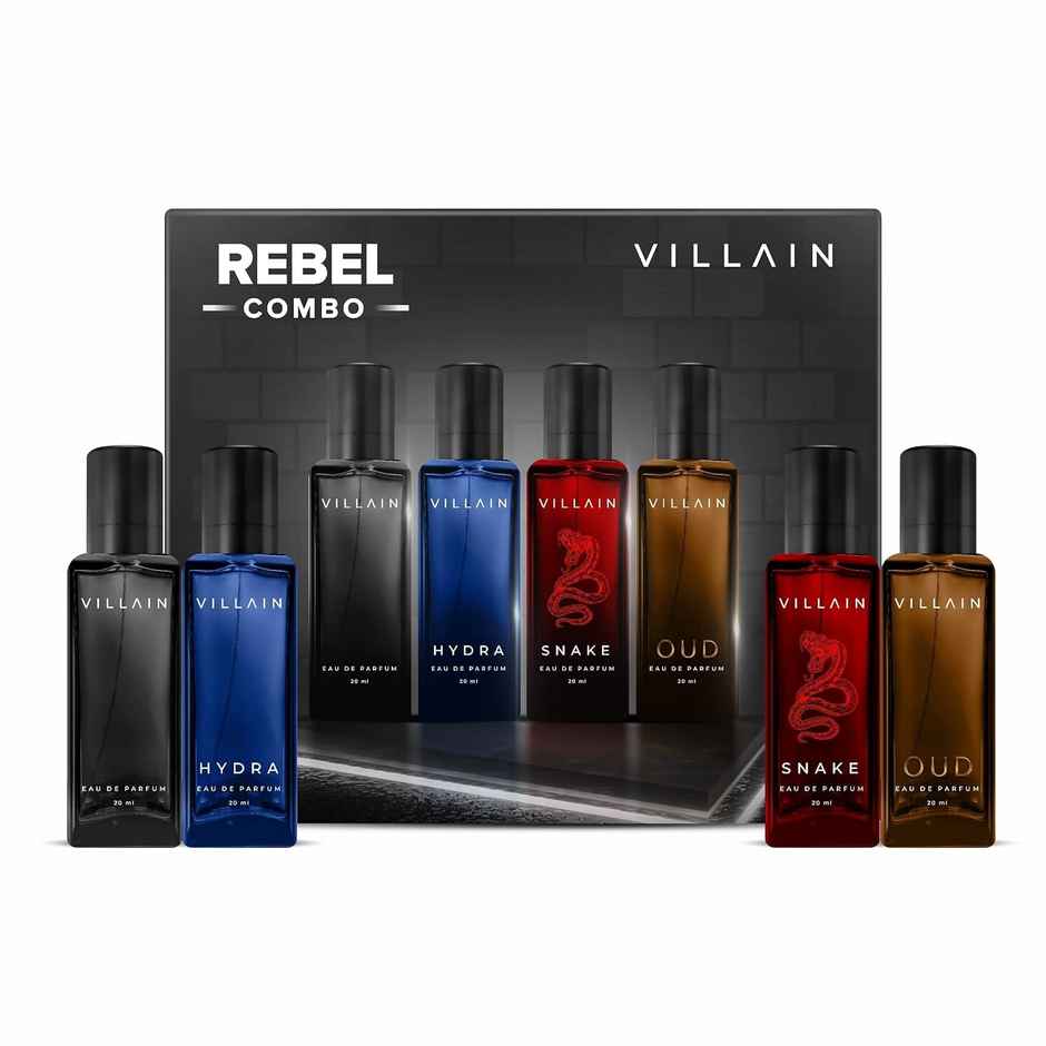 VILLAIN Rebel Perfume Gift Set for Men | Woody EDP | Long Lasting