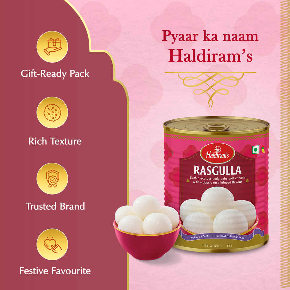 Haldiram's Rasgulla | Soft & Juicy Sweet