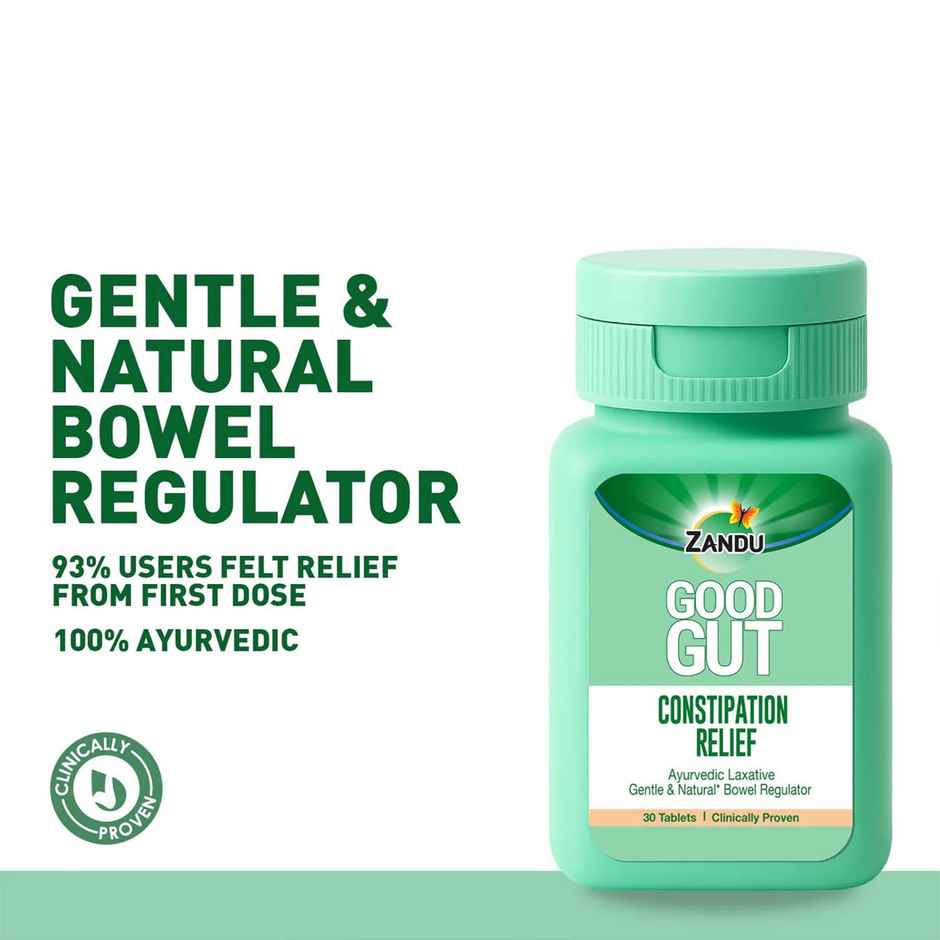 Zandu Good Gut Constipation Relief | Clinically Proven Results | Natural Bowel Regulator
