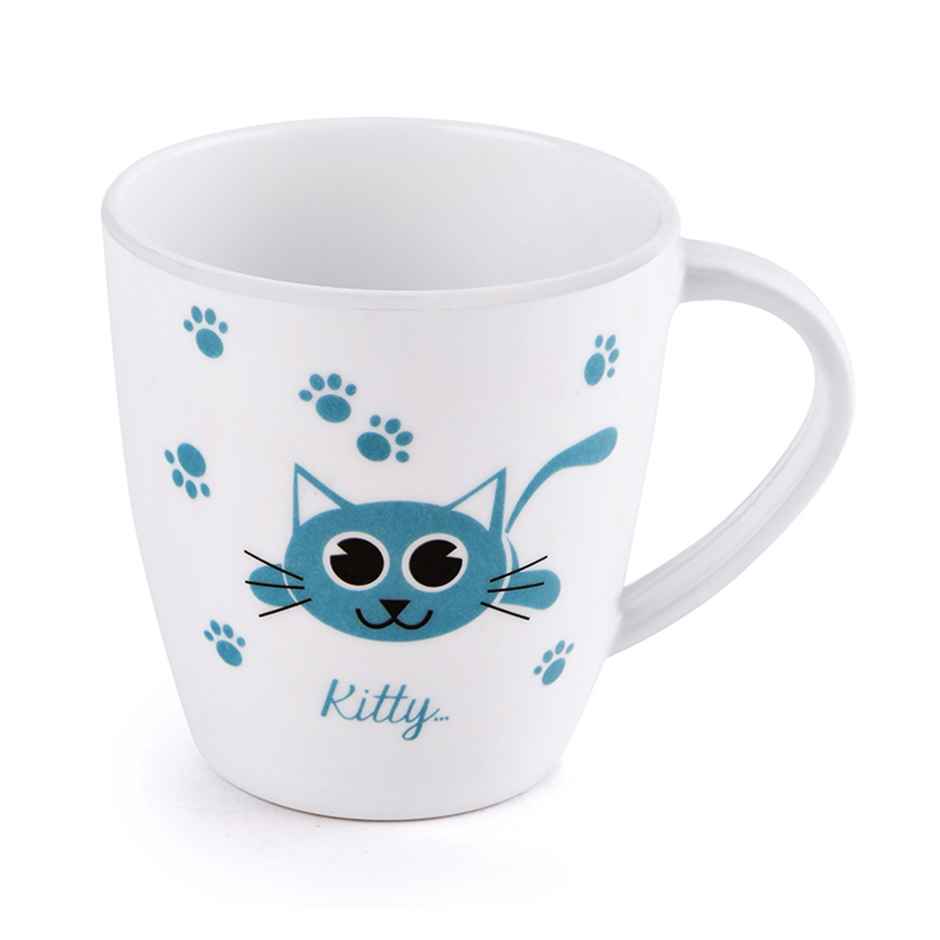 Cello Melamine Joycee Mugs, 200ml, Kitty design | Set of 4