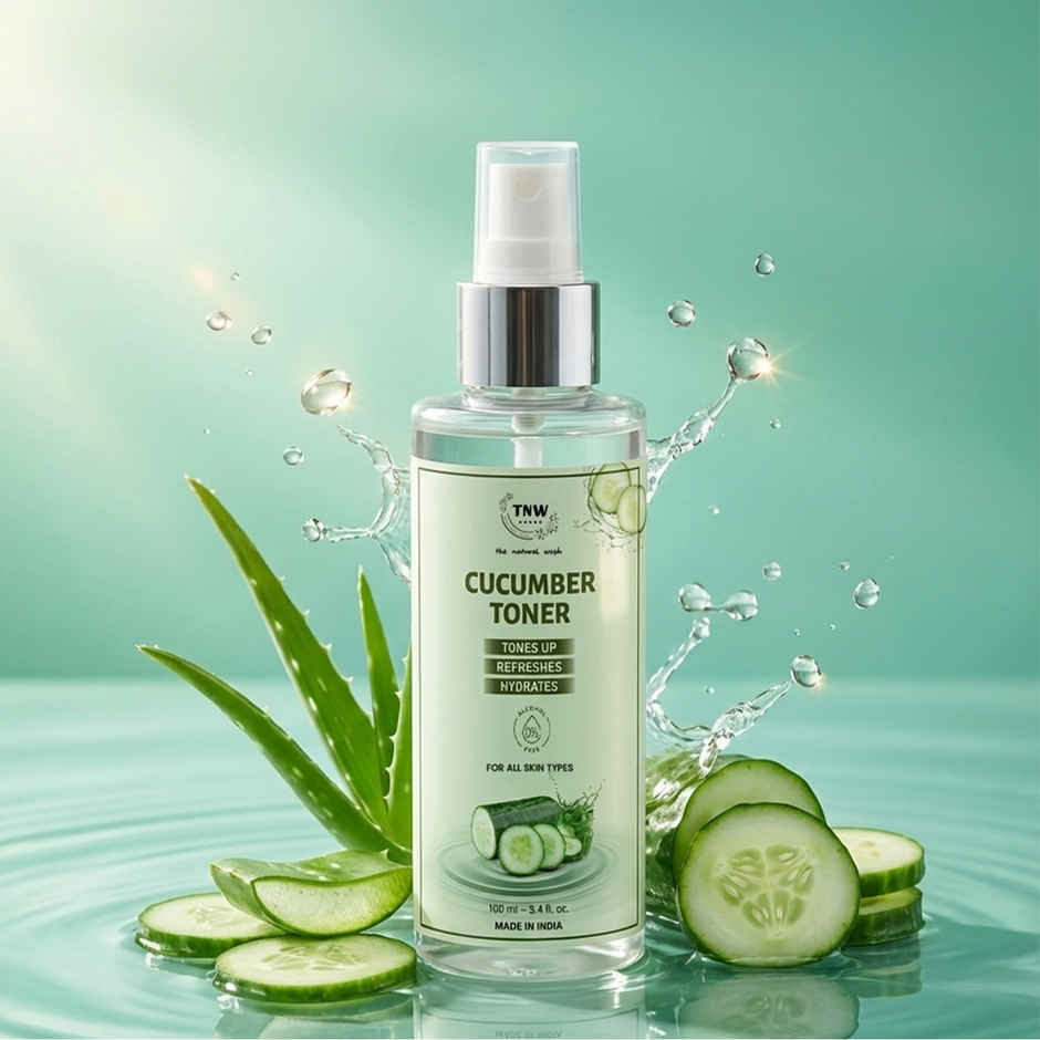 TNW The Natural Wash Cucumber Toner for Cleansing & Refreshing Skin Pore Tightening Toner with Spray