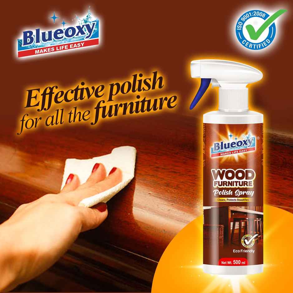 Blueoxy Wood Furniture Polish Spray | Gloss Finish
