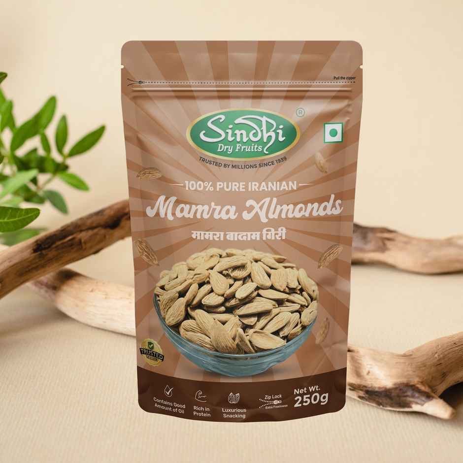 Sindhi Dry Fruits Absolutely Pure Iranian Mamra Almonds