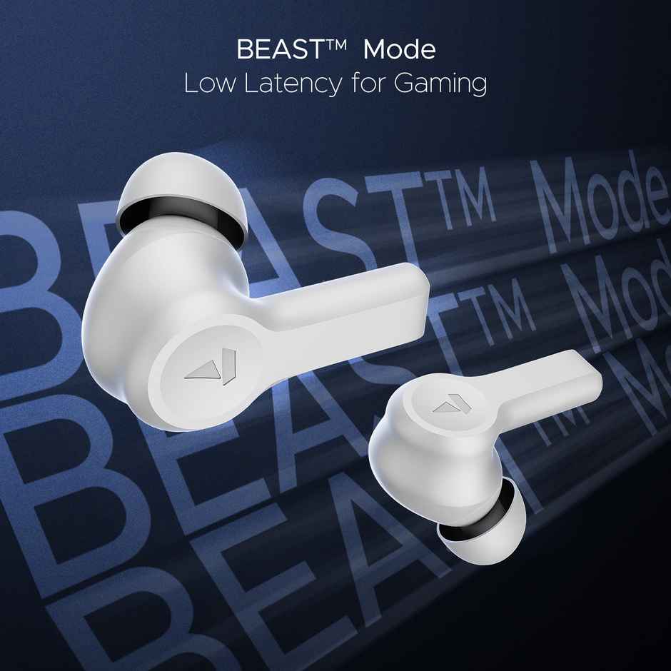 boAt Nirvana Lucid w/ 32 dB ANC, Multi-Point Connectivity, in-Ear Detection, 60HRS Playback, Hearables App, 4 Mics ENx, IPX5 Truly Wireless in Ear Earbuds, TWS Ear Buds(Zinc White)