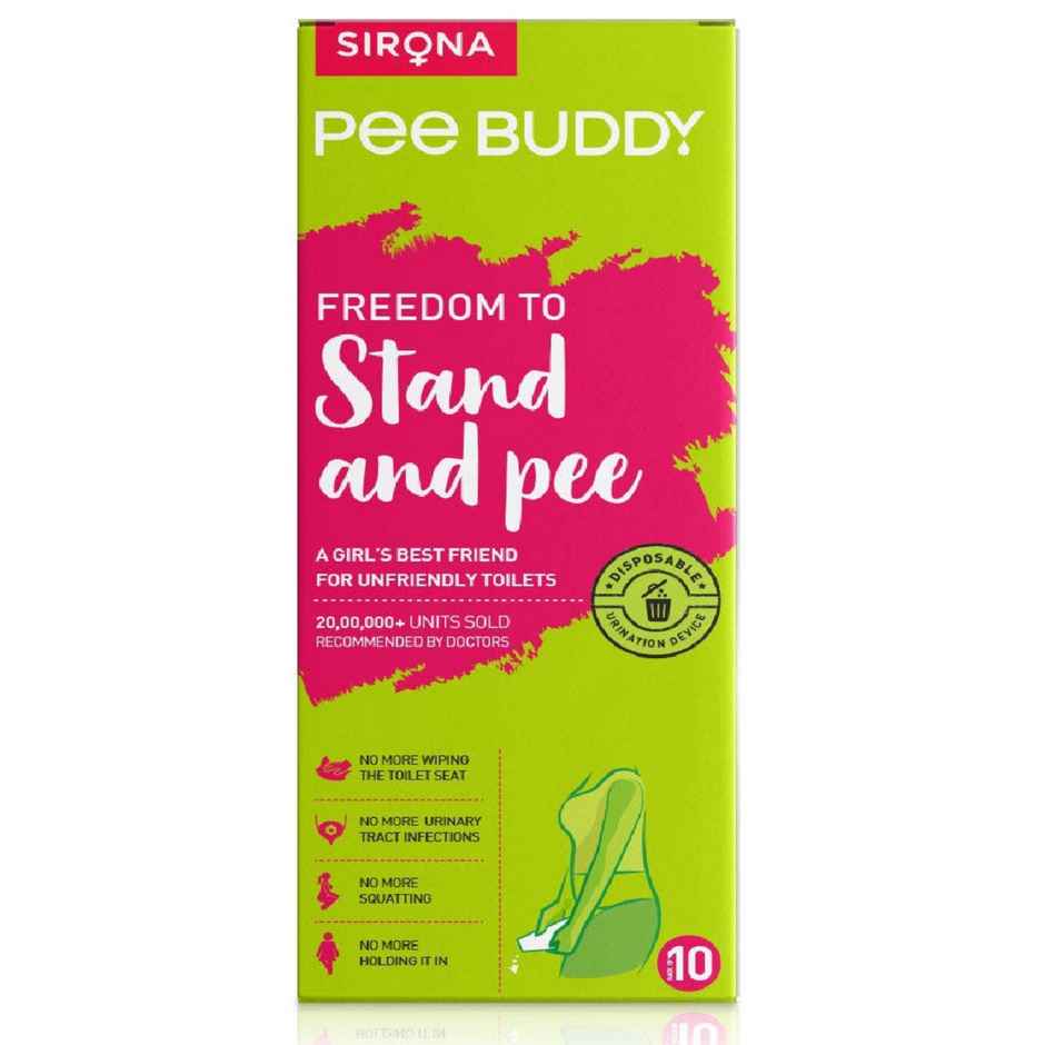 Sirona Peebuddy Funnels Disposable Female Urination Device | Portable, Leak-proof Stand, Pee Funnels