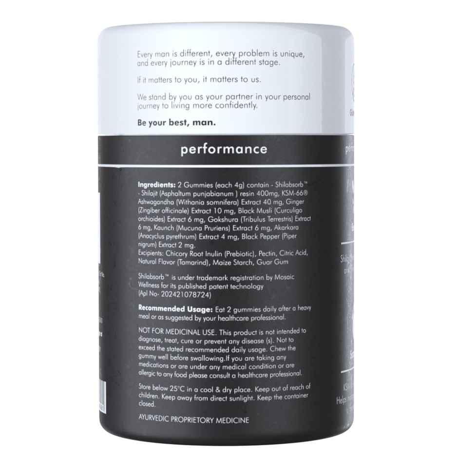 Man Matters Pure Himalayan Shilajit Gummies Advanced | Boosts Stamina & Energy levels