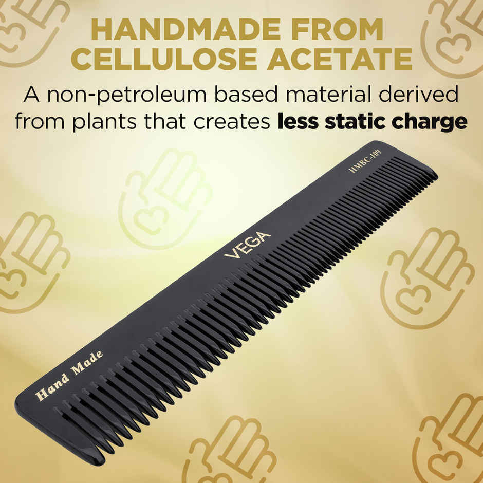 VEGA Grooming Hair Comb - Hmbc-109 (Black)