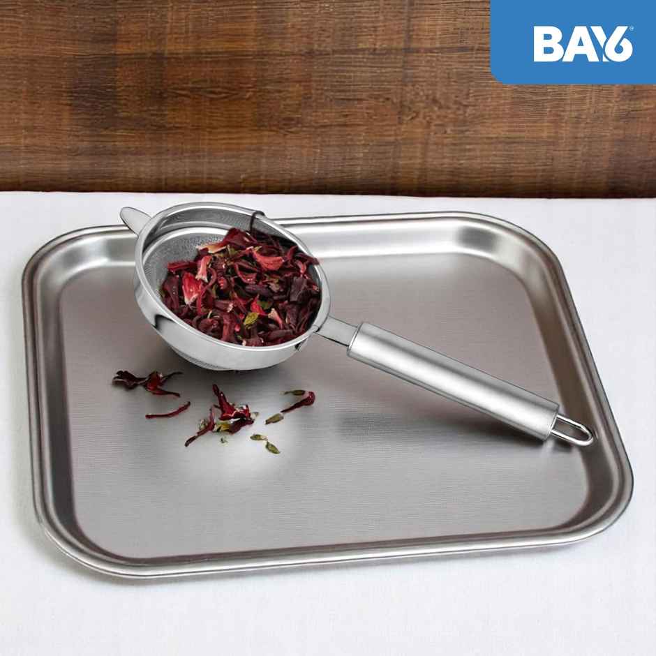 BAY6 Steel Double Mesh Tea/Coffee Strainer