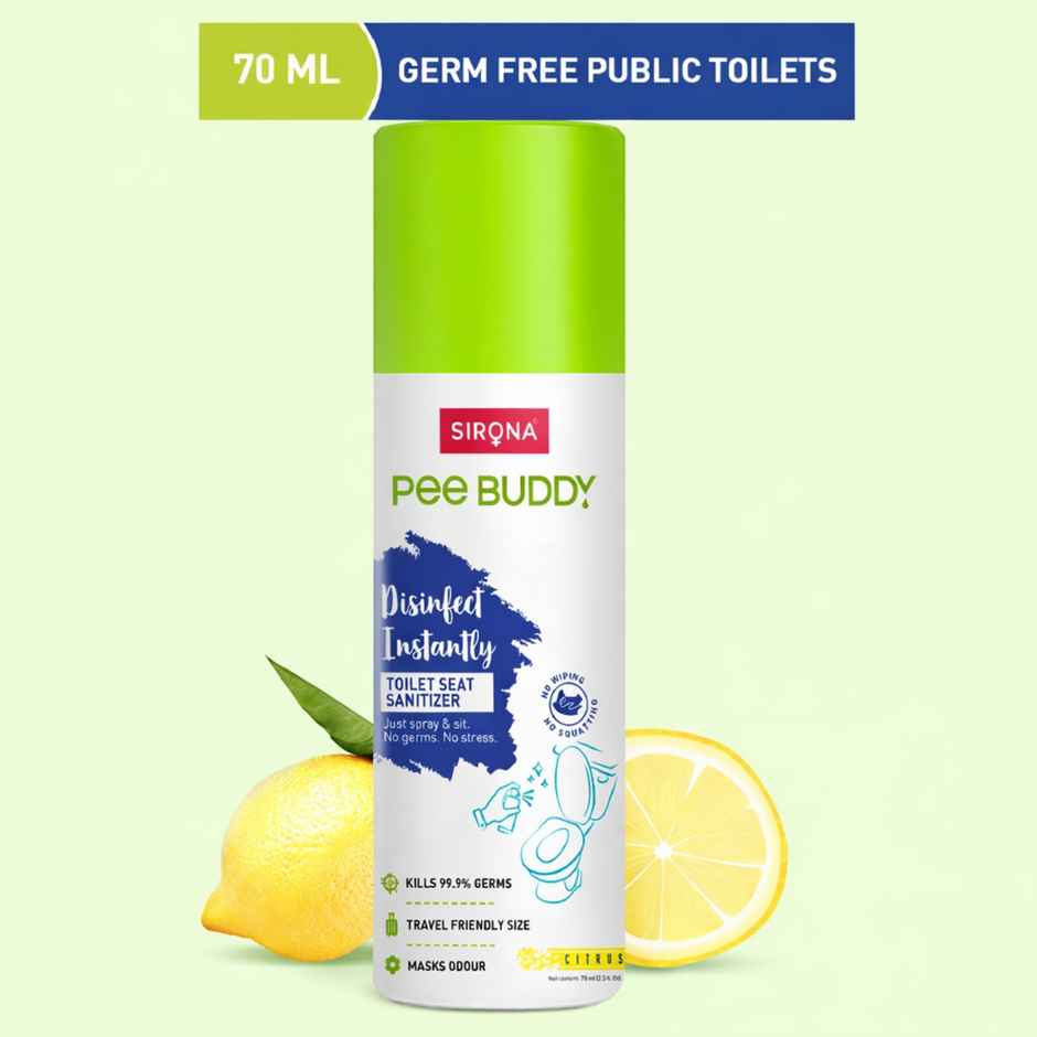 Sirona PeeBuddy Toilet Seat Sanitizer Spray Citrus