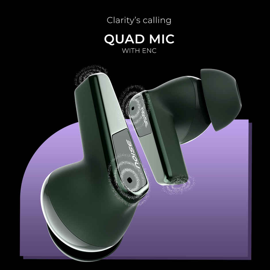 Noise Buds N1 Pro 30dB ANC 60H Battery Dual Pairing Instacharge TWS Earbuds | Chrome Green
