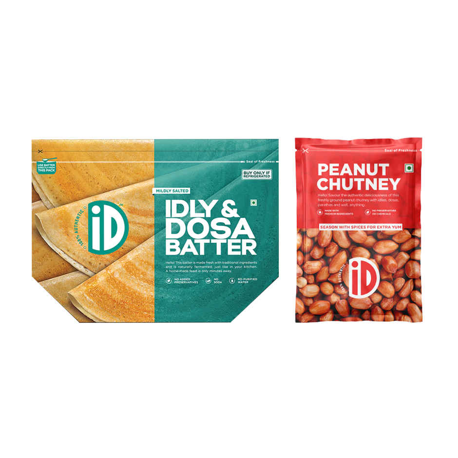 Id Idli & Dosa Batter(1kg) & Id Peanut Chutney(120gms) Combo