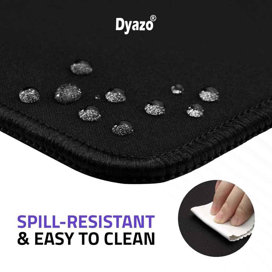 Dyazo Keyboard Shortcut Desk Mat - Office Mouse Pad - 800 x 300mm - Black