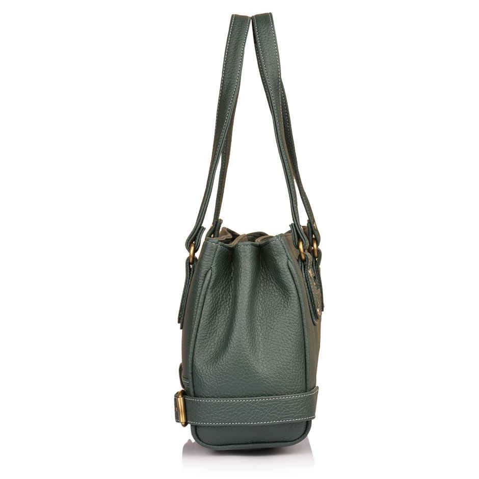 Fostelo Women's Vegan Leather Nightingale Handbags Shoulder Hobo Bag Ladies Purse | Green | Large