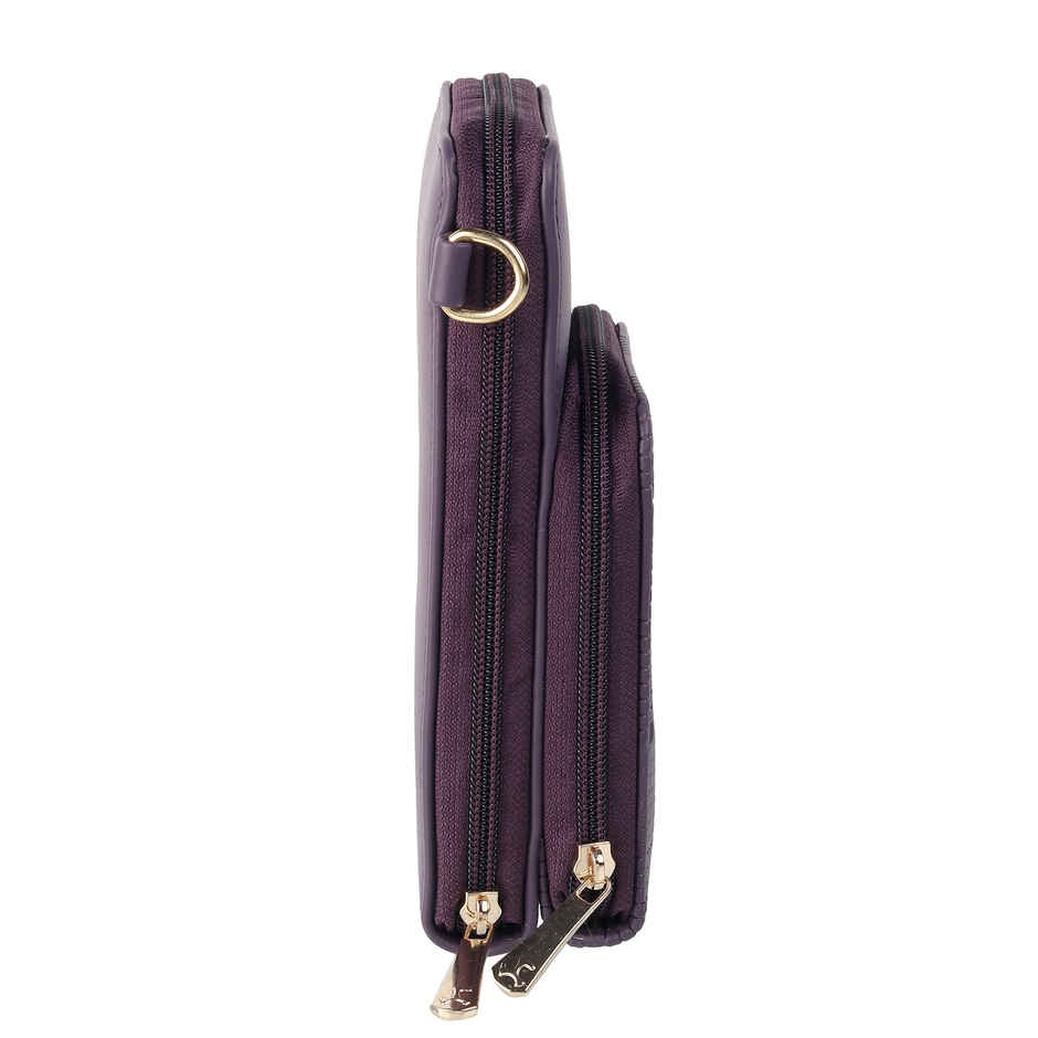 Mochi Purple Synthetic Sling Bag for Women | 95-8372-26