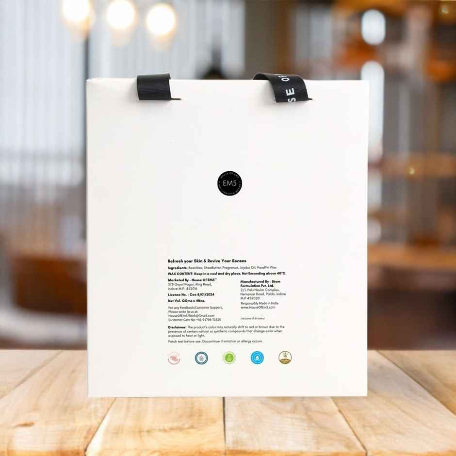 EM5 Unisex Set Of 4 Solid Perfume | Gift For Men & Women