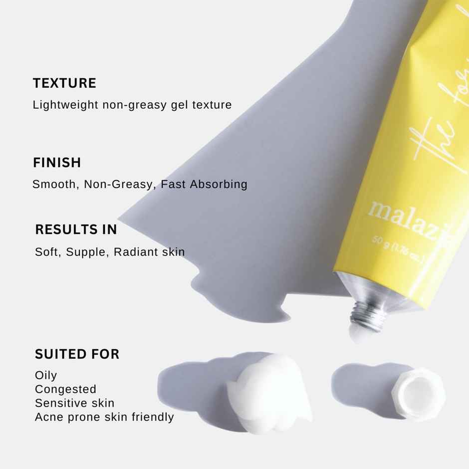 The Formularx Malazia Hydra Veil Gel Moisturizer 100% Oil Free Moisturizer For Very Oily