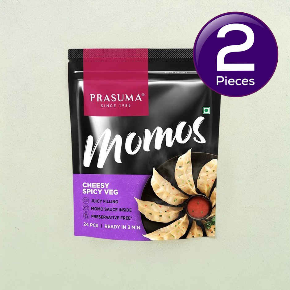 Prasuma Cheesy Spicy Veg Momos Combo