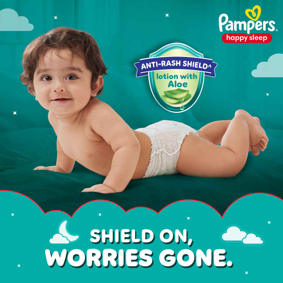 Pampers Happy Sleep Pant Style Baby Diapers | S | 4-8 Kg Diapers Combo
